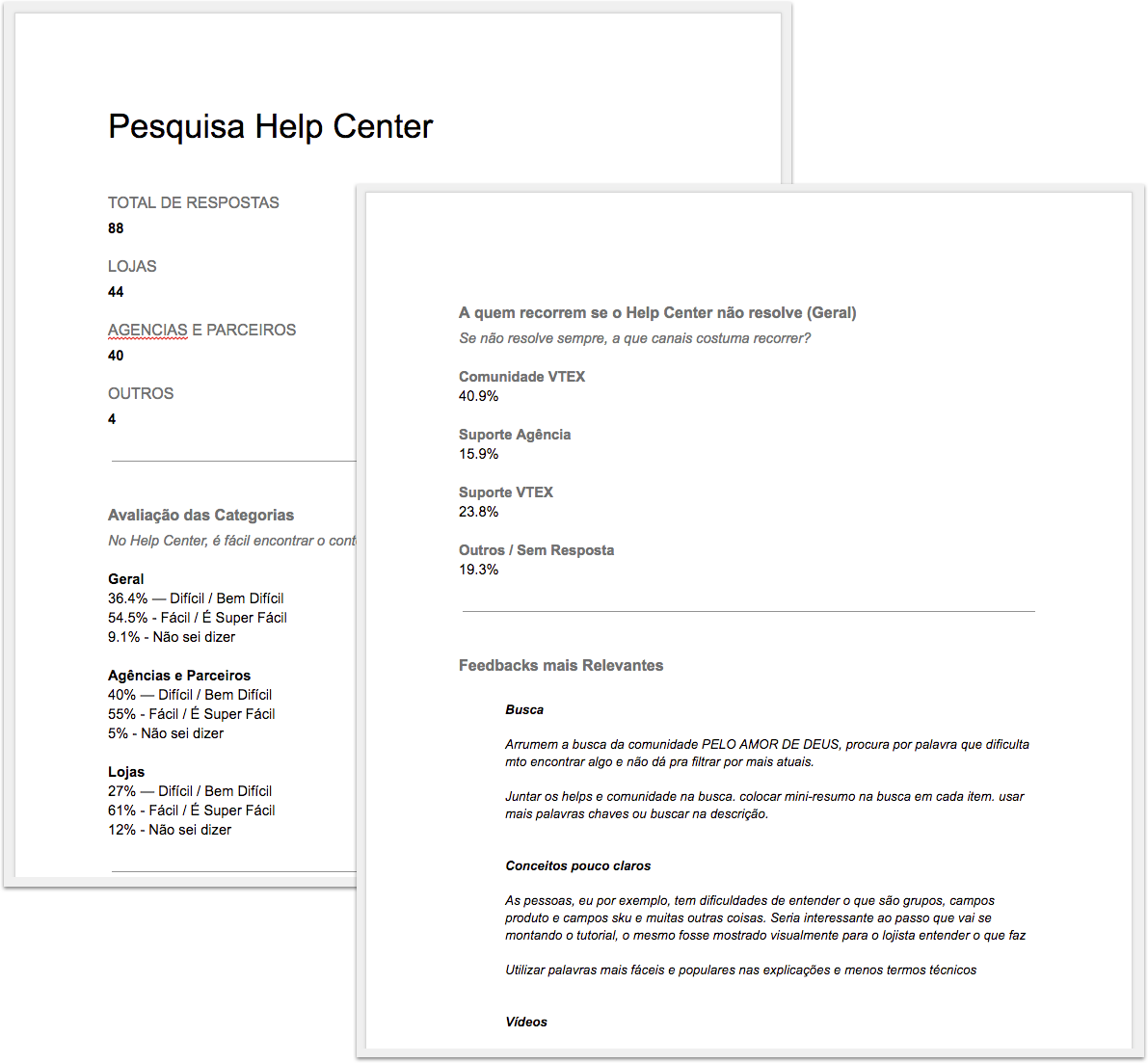 Research summary docs (in portuguese)